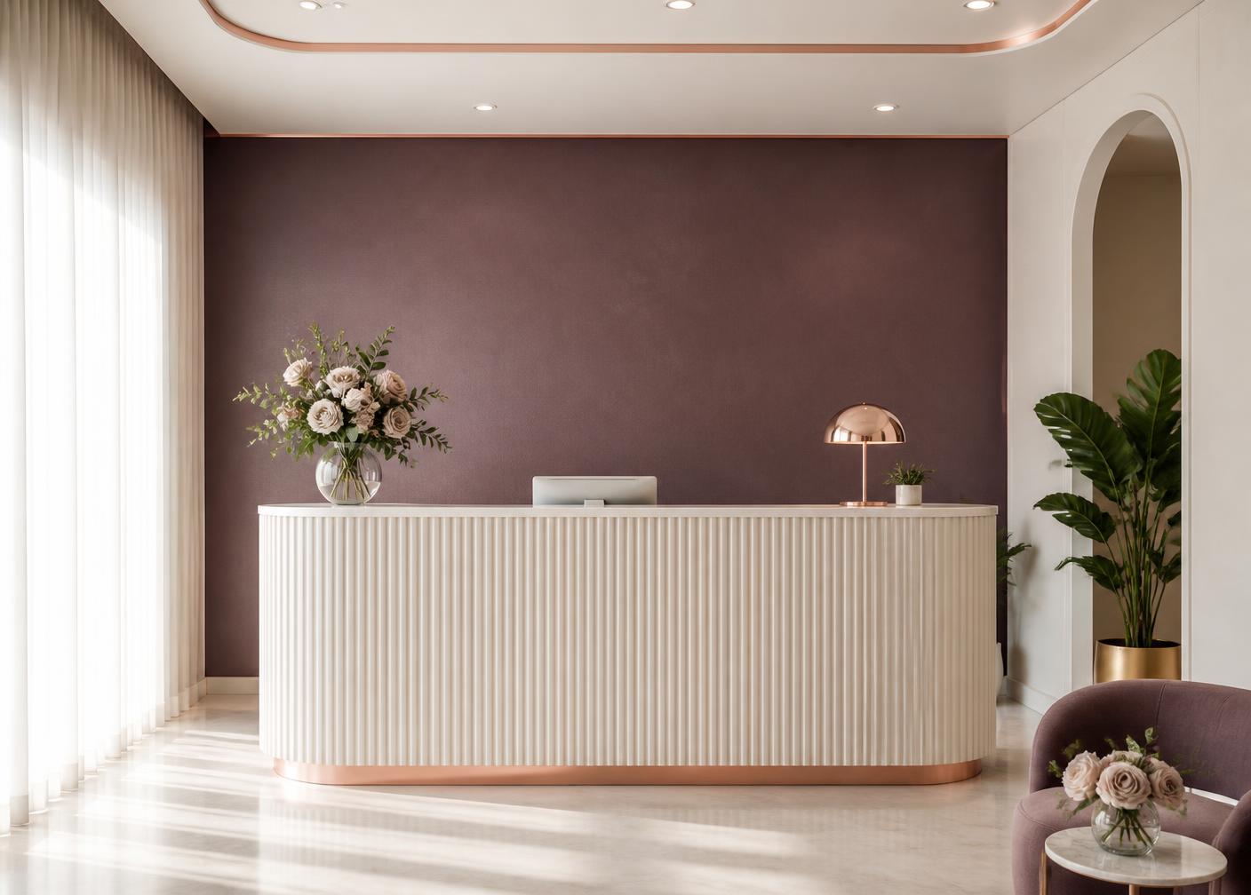 Reception area of the Dr. Marcano Aesthetics practice